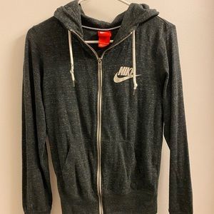 Small NIKE charcoal grey zip up jacket